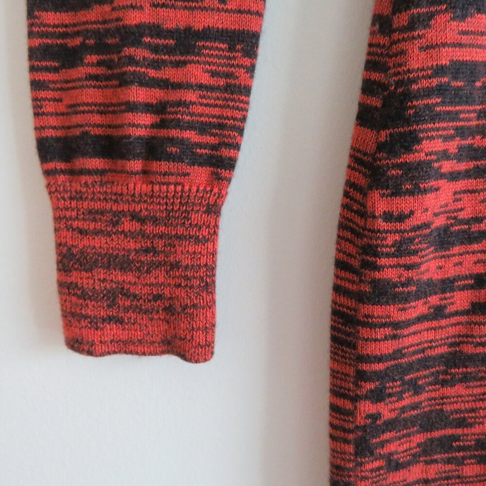 REBECCA MINKOFF Silk Cashmere Open Back Essef Sweater Dress Burnt Orange Size S - Picture 7 of 16